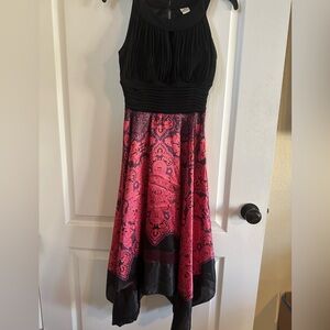 Signature by Sangria High Low Dress Size S Black/Red. Prom